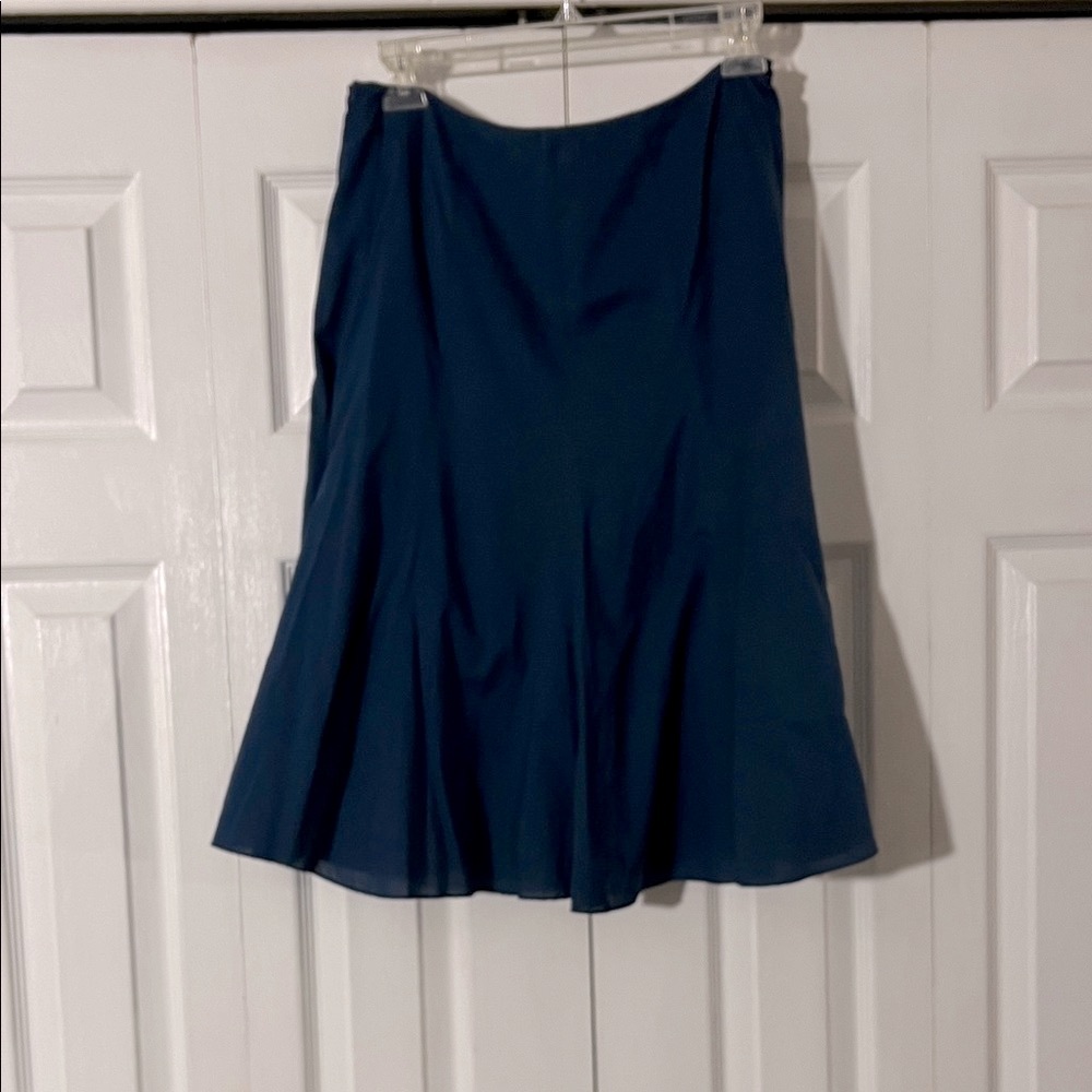 New York & Company Navy A-Line Skirt